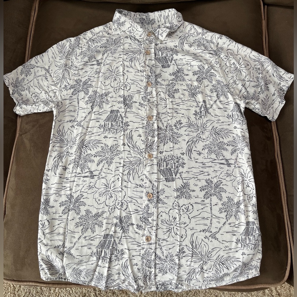 Printed Button Up Short Sleeve